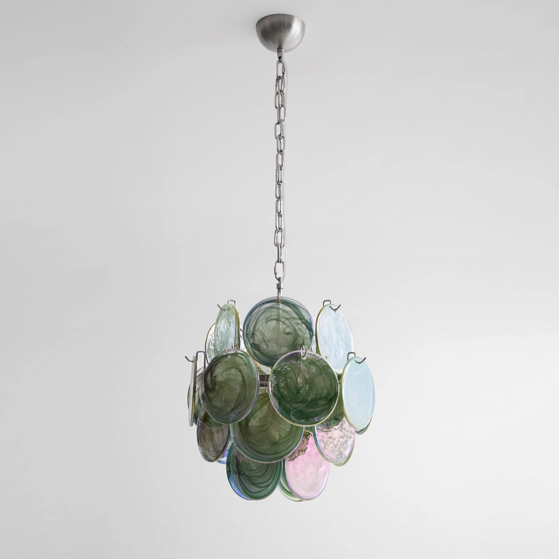 Green Vistosi Disc Chandelier