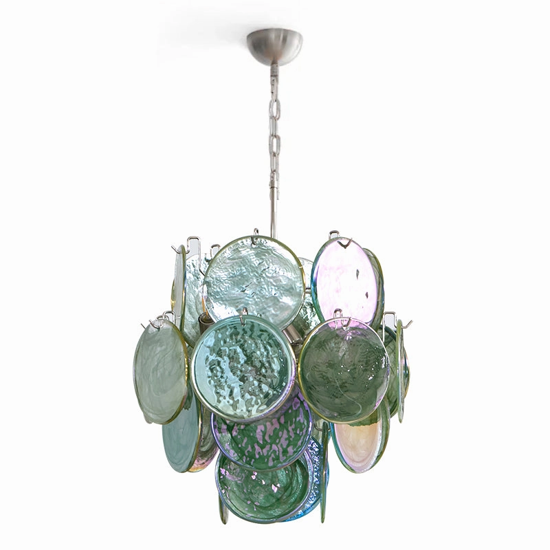 Green Vistosi Disc Chandelier