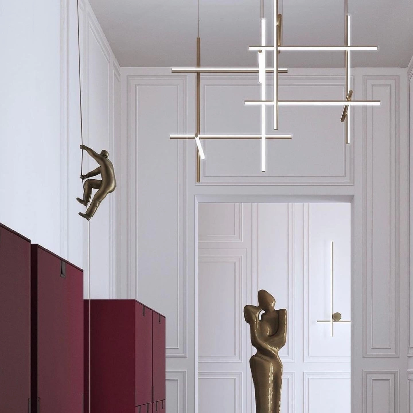 Gridline Linear Chandelier