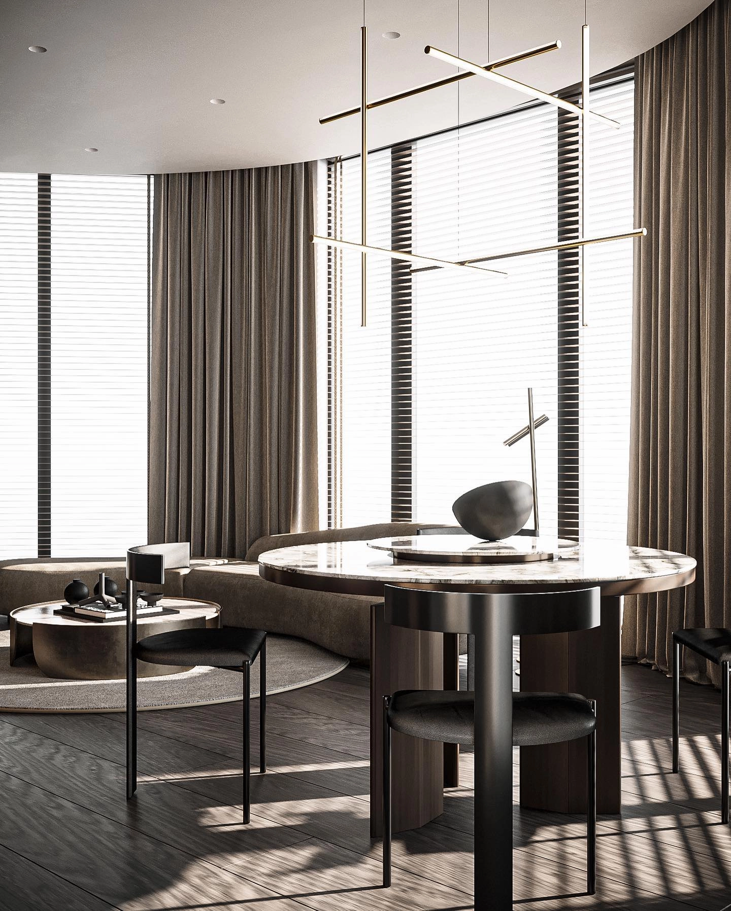 Gridline Linear Chandelier