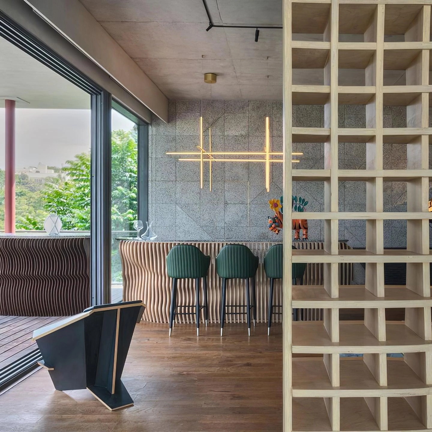 Gridline Linear Chandelier