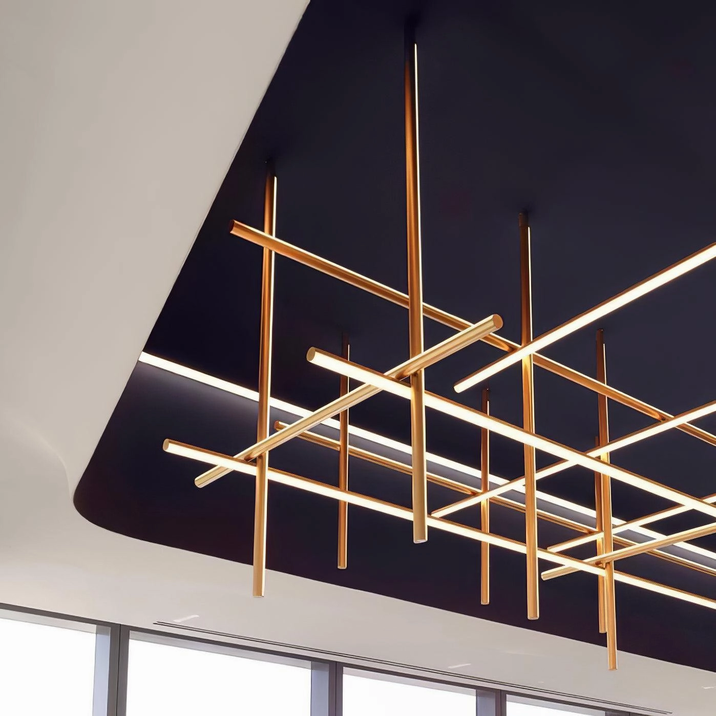 Gridline Linear Chandelier