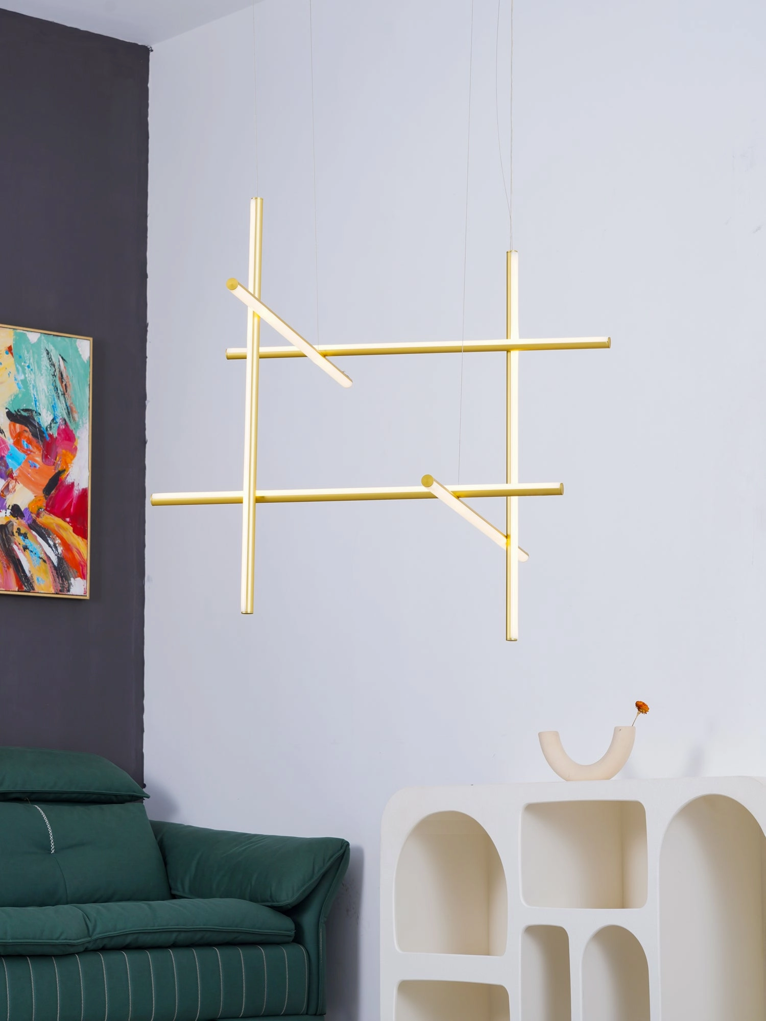 Gridline Linear Chandelier
