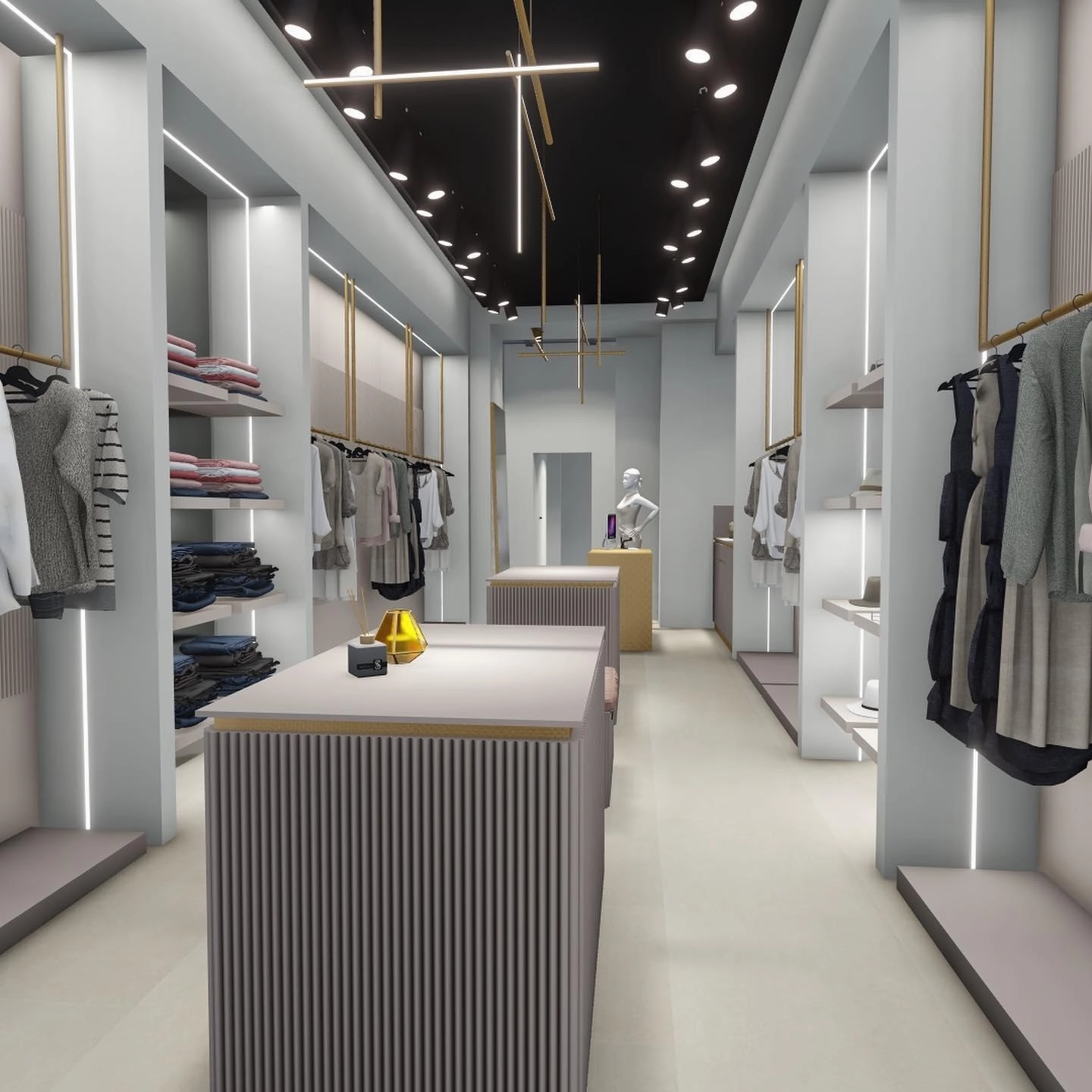 Gridline Linear Chandelier