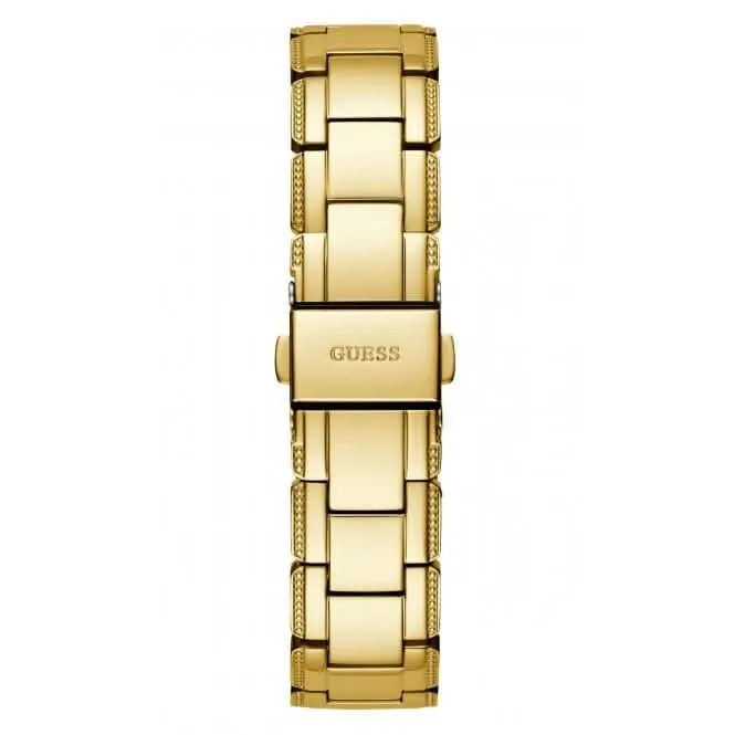 Guess Ladies Crystal Clear Stainless Steel Gold Tone Watch GW0470L2