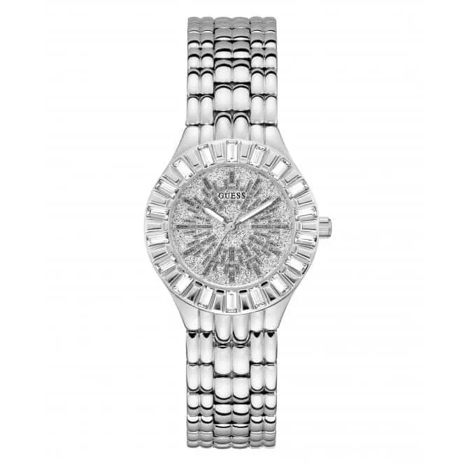 Guess Ladies Firework Silver Tone Watch GW0602L1