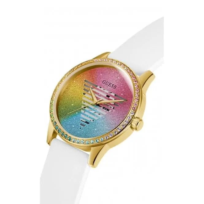 Guess Ladies Unity Stainless Steel Gold Watch GW0589L1