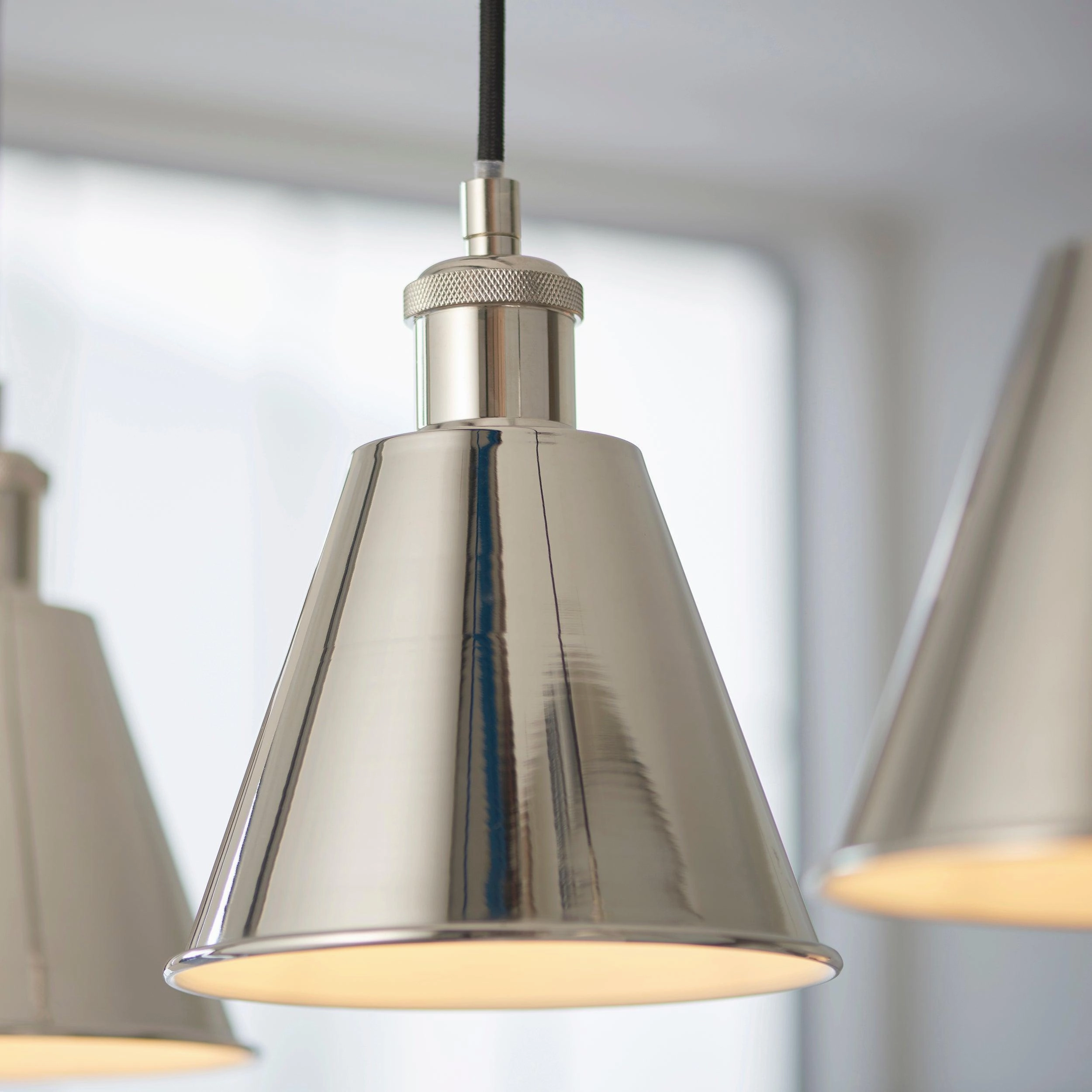 Hal Nickel 3 Light Adjustable Ceiling Pendant