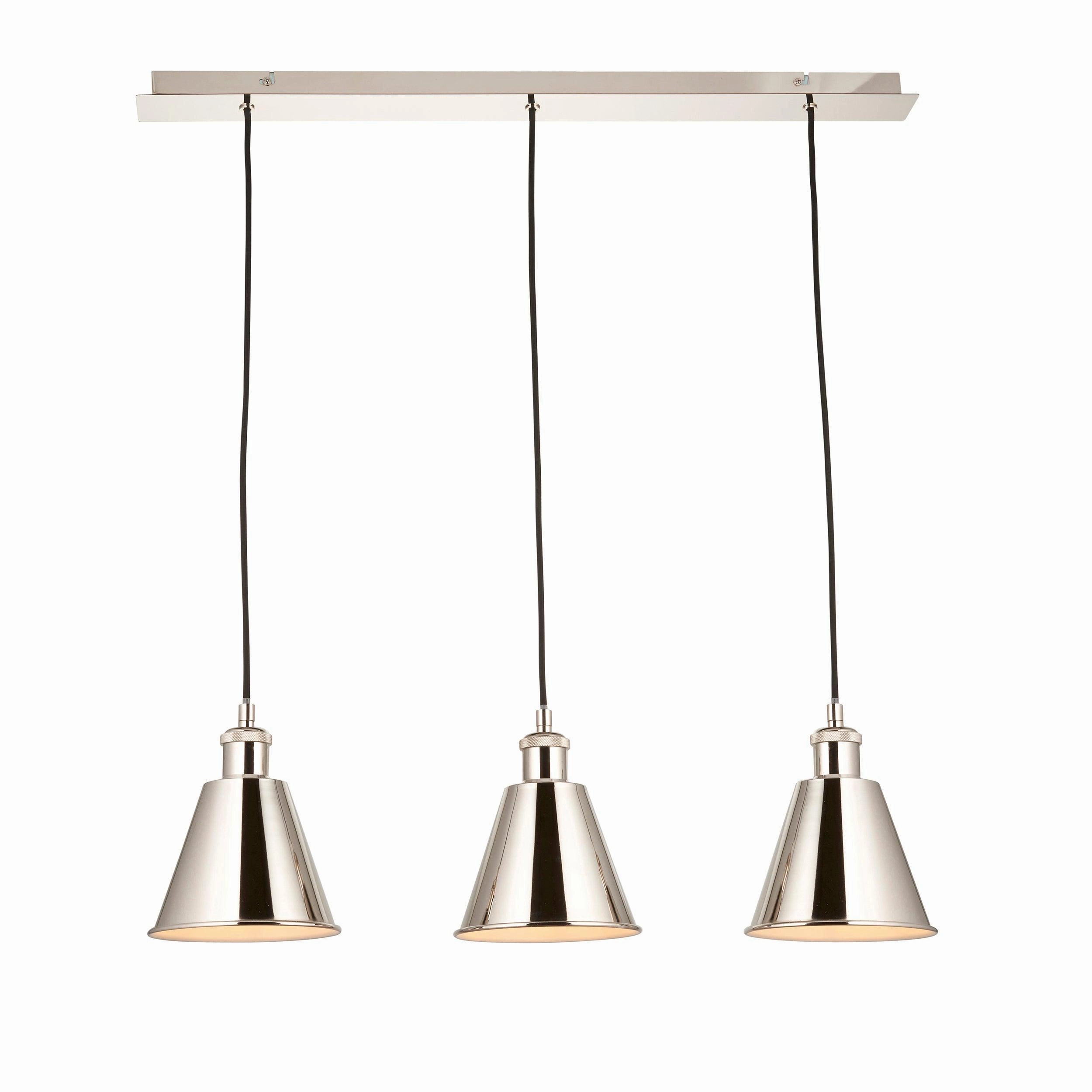 Hal Nickel 3 Light Adjustable Ceiling Pendant
