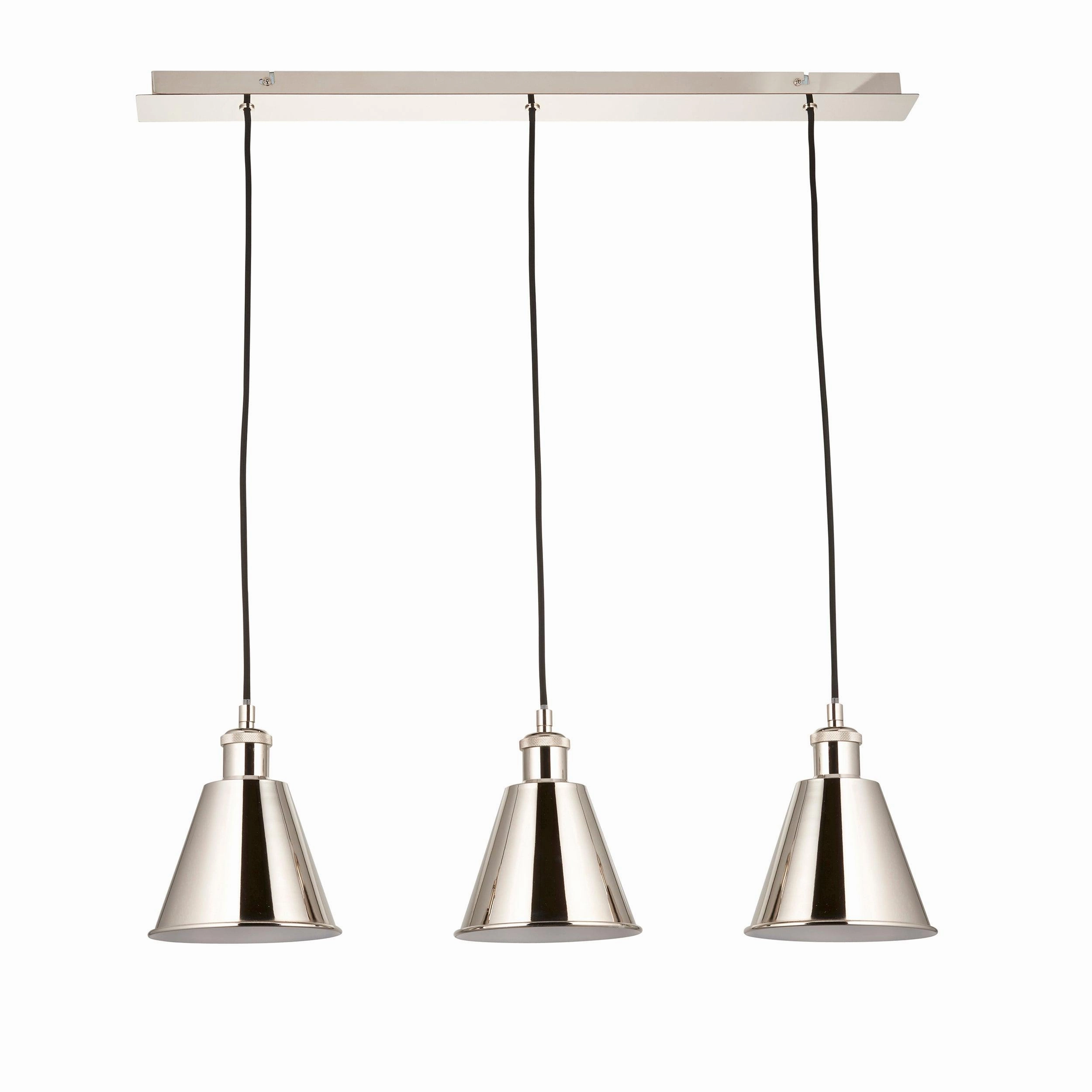 Hal Nickel 3 Light Adjustable Ceiling Pendant