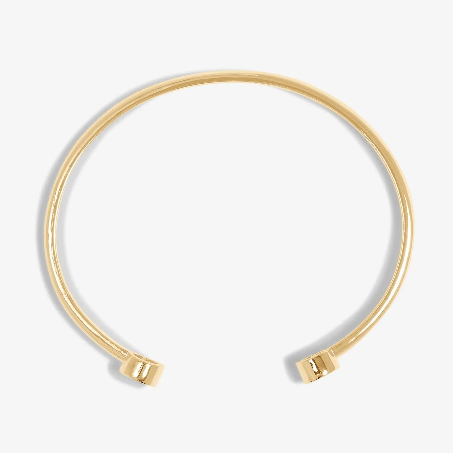 Halo Pearl Cubic Zirconia Gold Plated Bangle 8106 Joma Jewellery