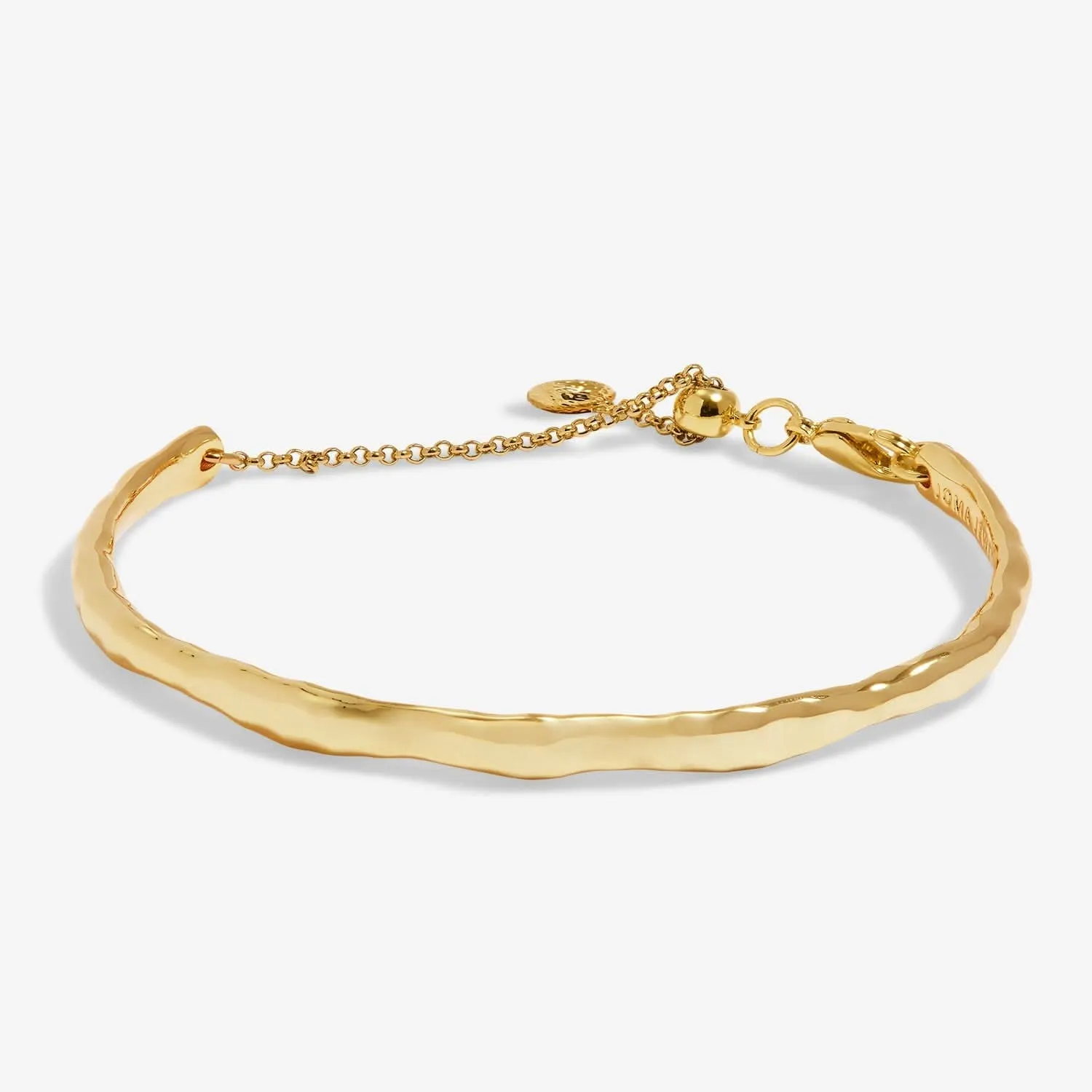 Hammered Bangle Bar Gold Plated Bracelet 7886 Joma Jewellery