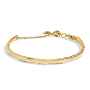 Hammered Bangle Bar Gold Plated Bracelet 7886 Joma Jewellery