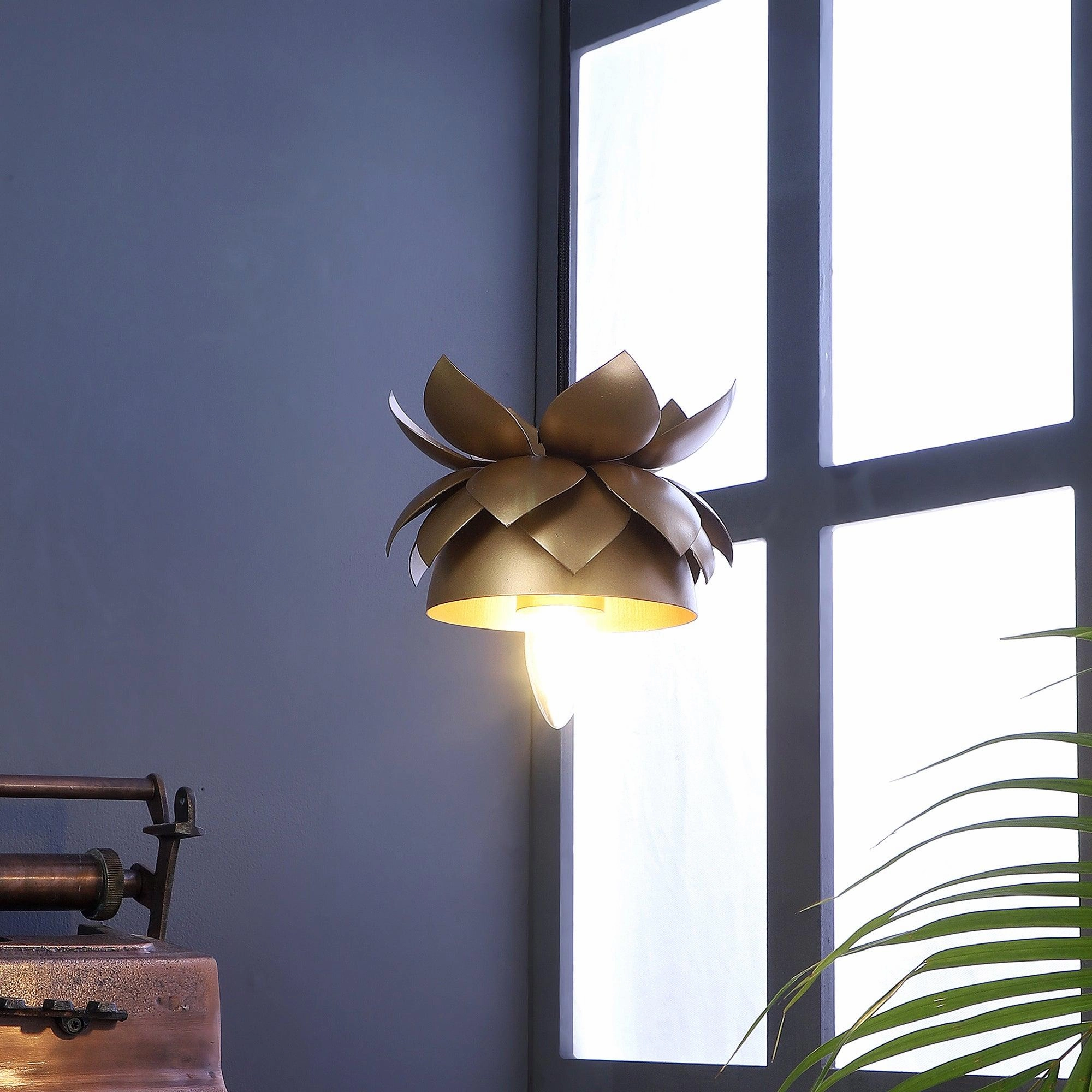 Hang Gold Metal Hanging Light by SS Lightings