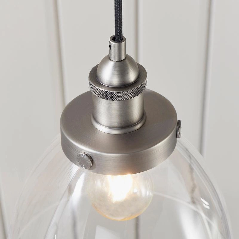 Hansen Brushed Silver Pendant Light