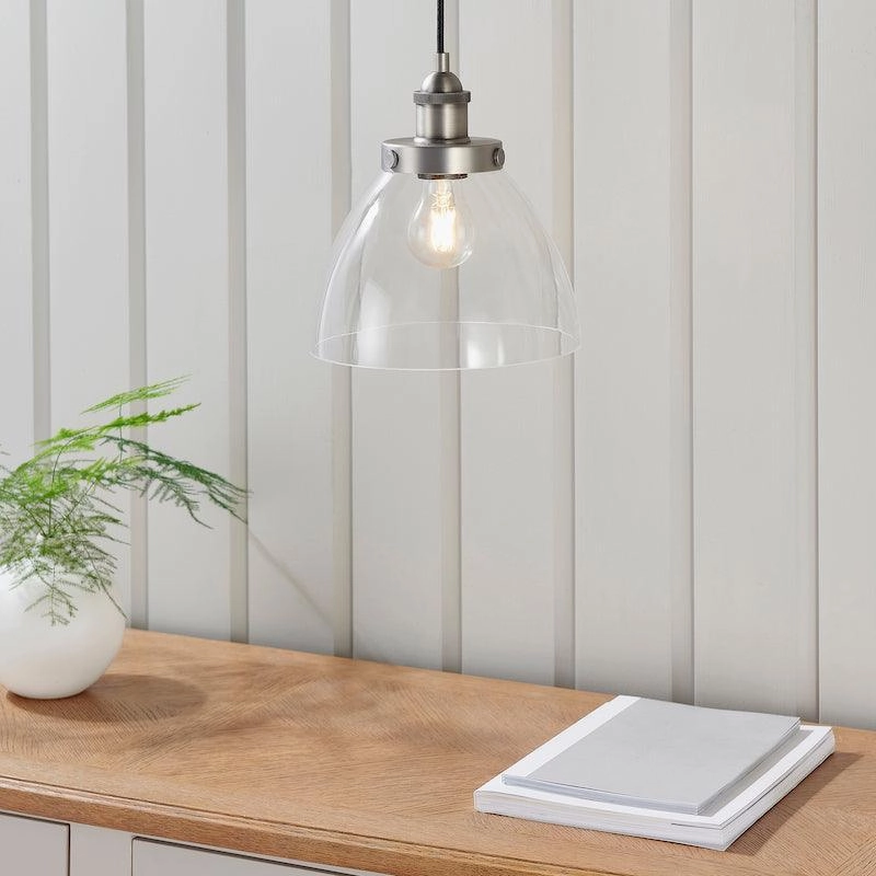 Hansen Brushed Silver Pendant Light