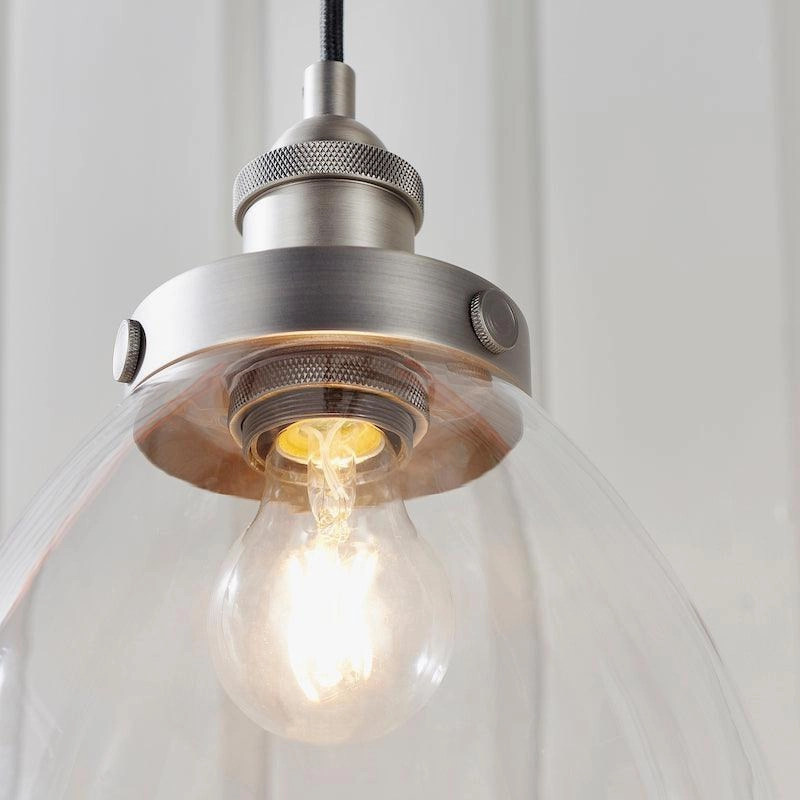 Hansen Brushed Silver Pendant Light
