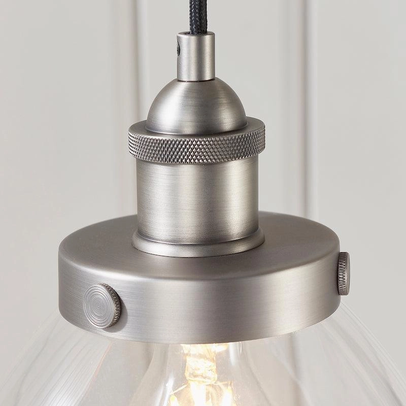 Hansen Brushed Silver Pendant Light