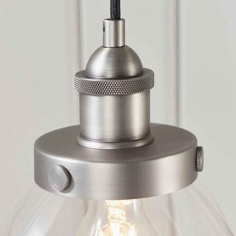 Hansen Brushed Silver Pendant Light