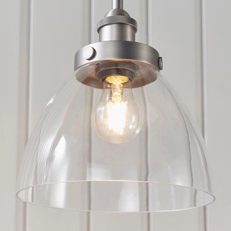 Hansen Brushed Silver Pendant Light