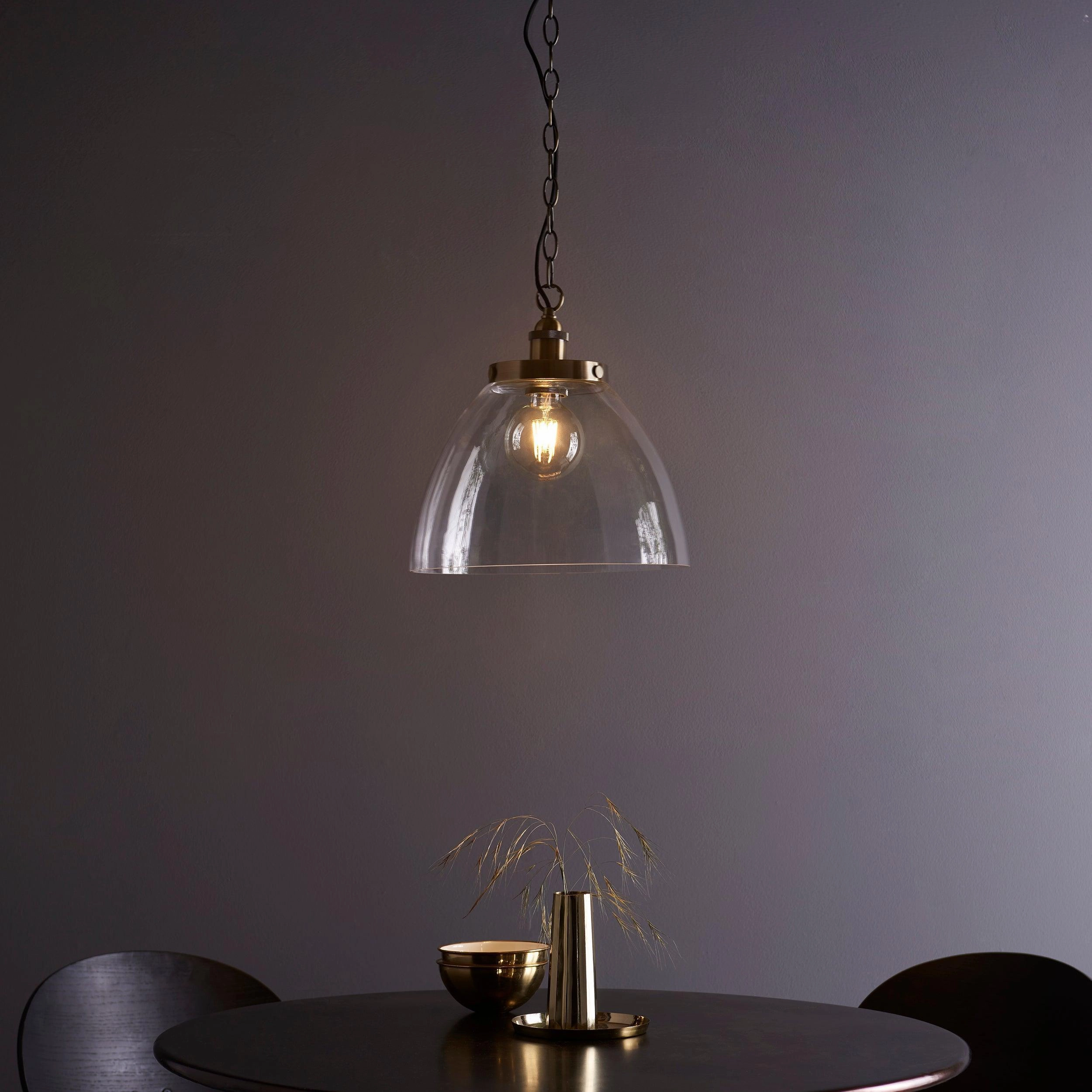 Hansen Grand Brass Pendant Ceiling Light simple ceiling design light