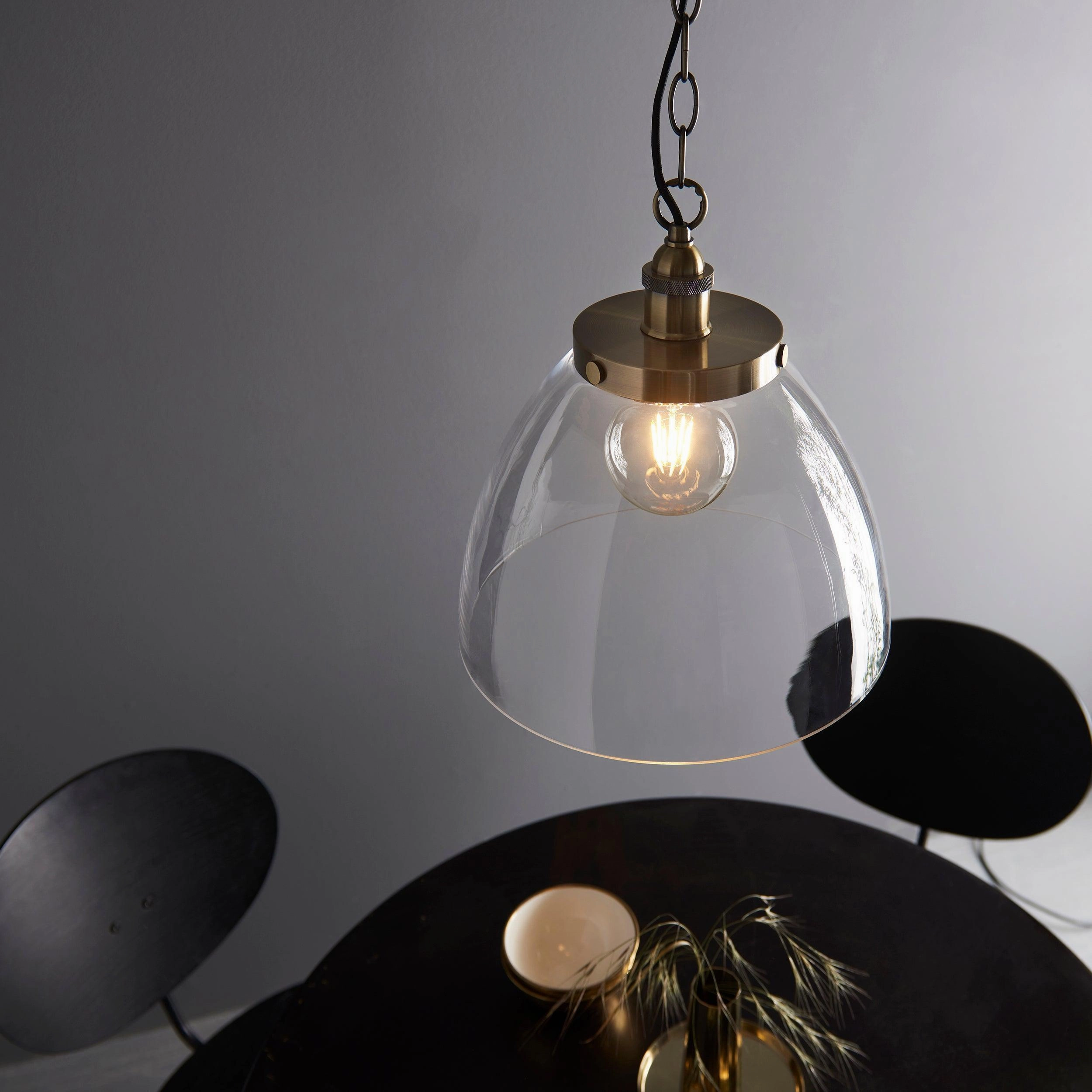 Hansen Grand Brass Pendant Ceiling Light