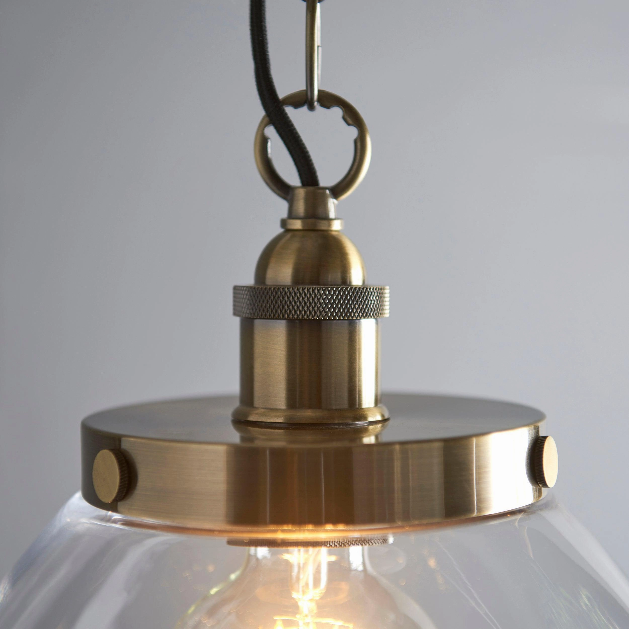 Hansen Grand Brass Pendant Ceiling Light