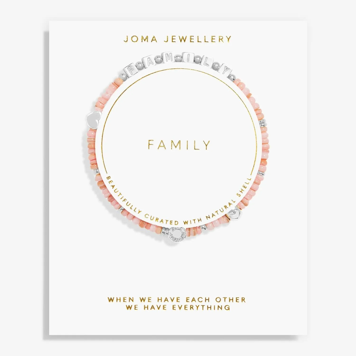 Happy Little Moments Family Silver Plated Bracelet 7524 Joma Jewellery