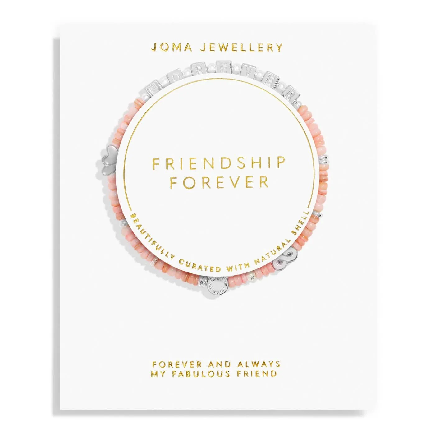 Happy Little Moments Friendship Forever Silver Plated Bracelet 7533 Joma Jewellery