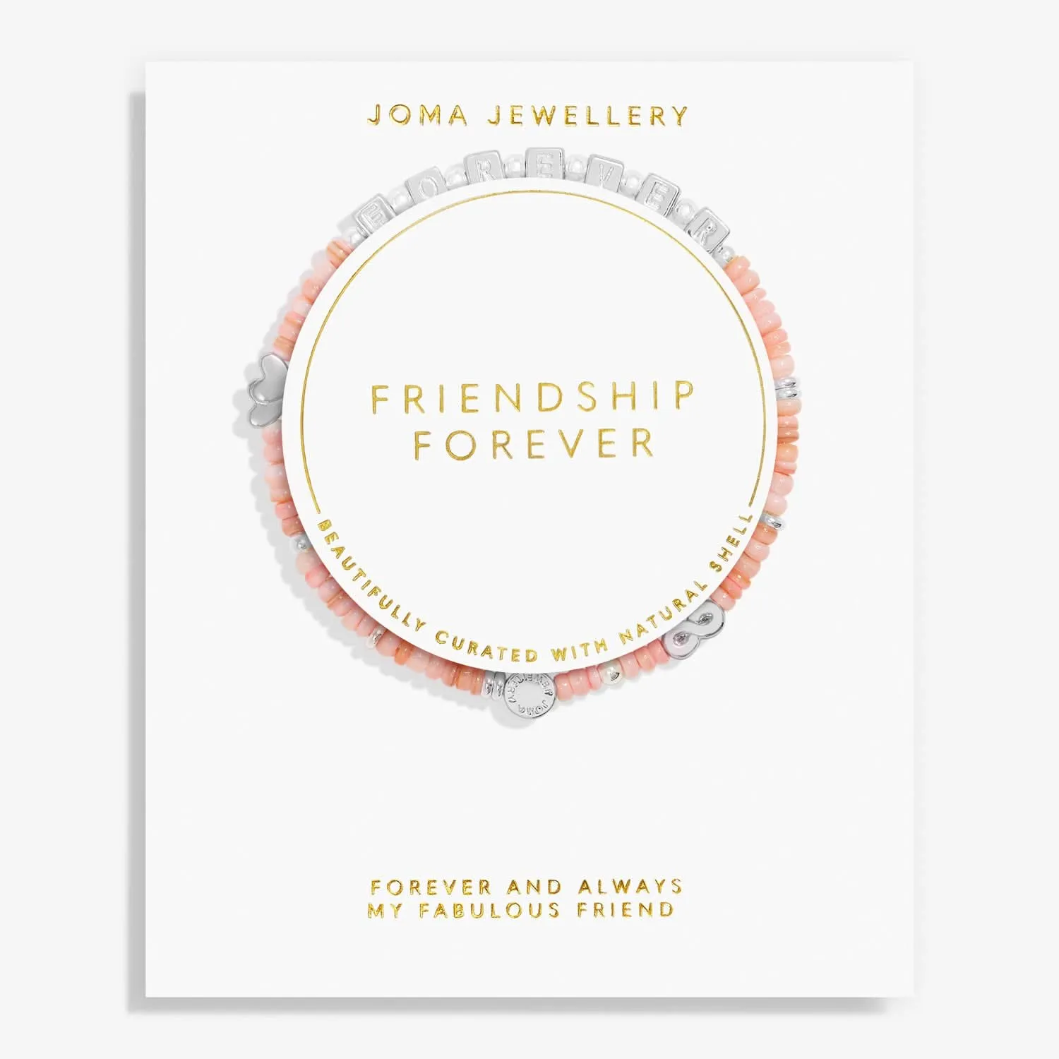 Happy Little Moments Friendship Forever Silver Plated Bracelet 7533 Joma Jewellery