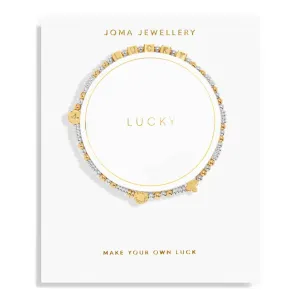 Happy Little Moments Lucky Silver Gold Plated Bracelet 7526 Joma Jewellery