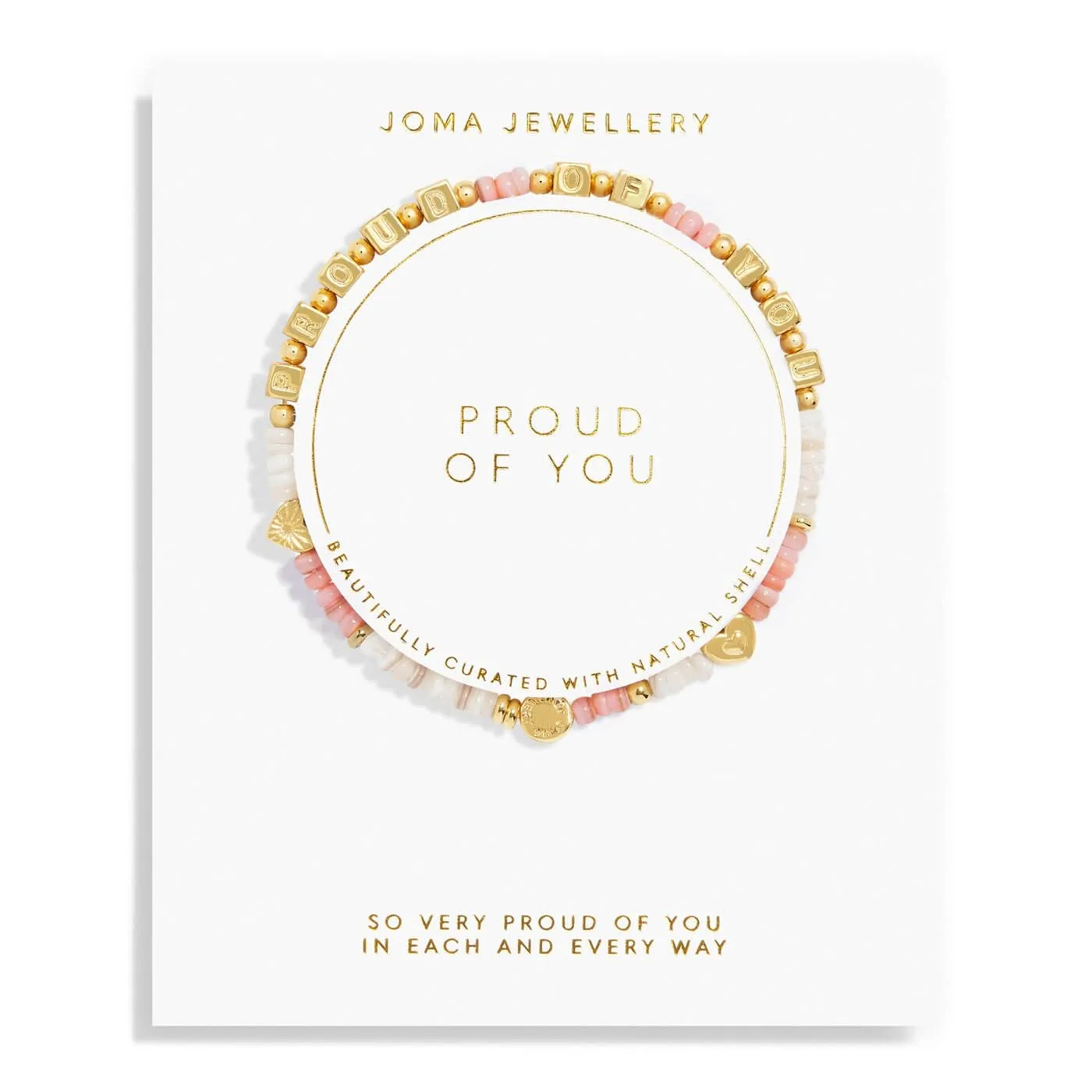 Happy Little Moments Proud Of You Gold Plated Bracelet 7523 Joma Jewellery