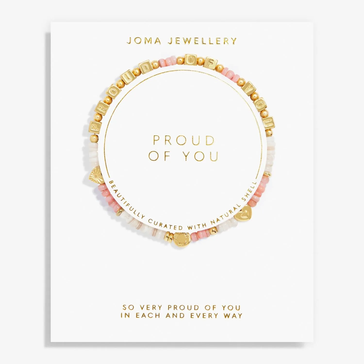 Happy Little Moments Proud Of You Gold Plated Bracelet 7523 Joma Jewellery