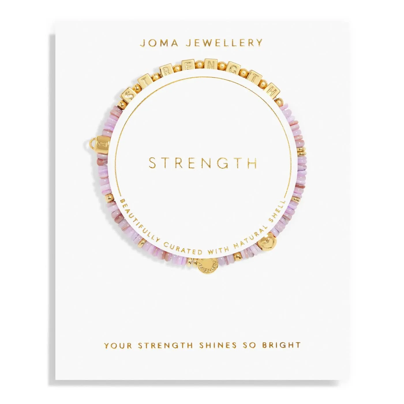 Happy Little Moments Strength Gold Plated Bracelet 7528 Joma Jewellery