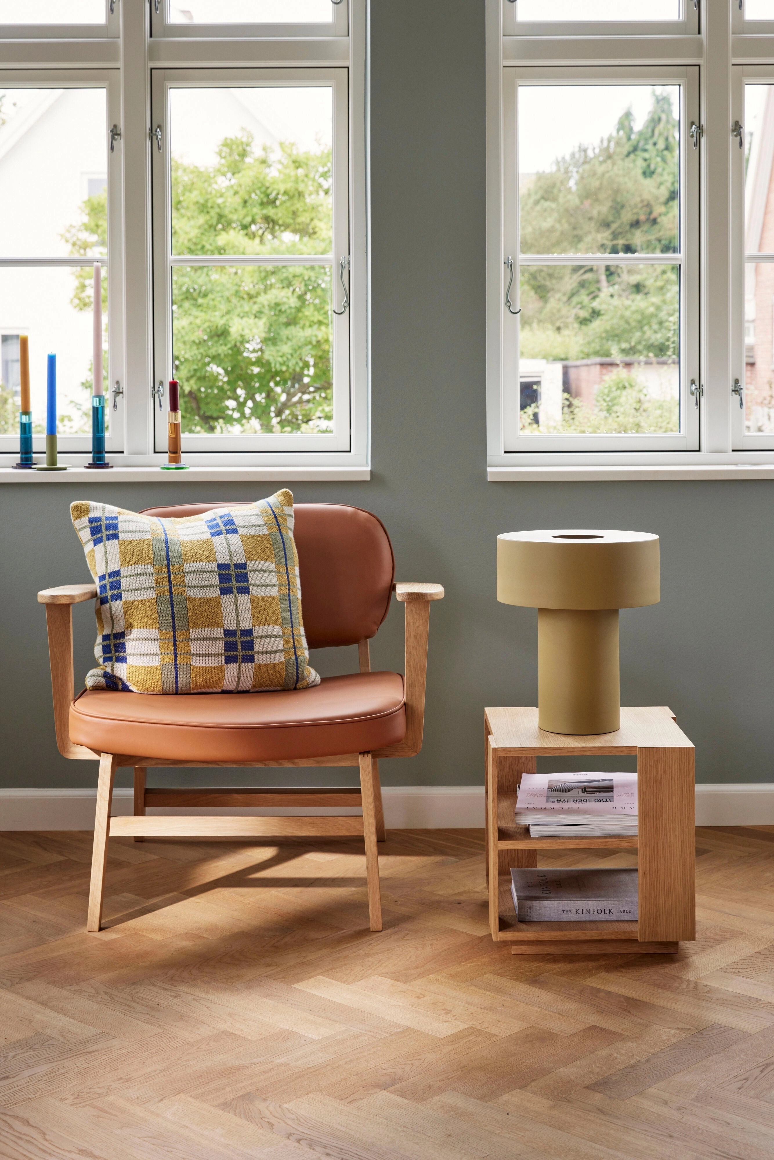 Hbsch Aki Table Lamp Khaki