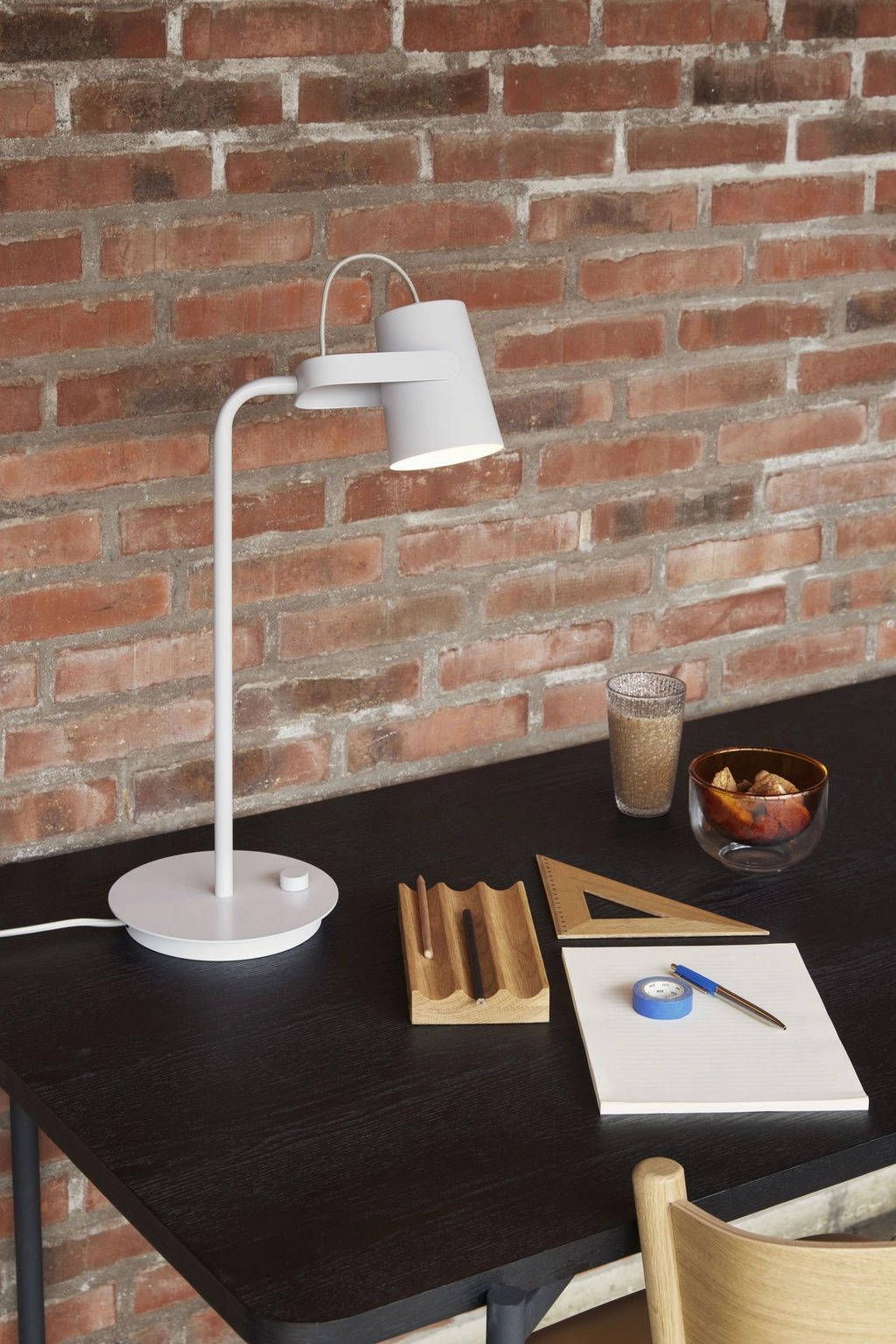 Hbsch Ardent Table Lamp, Light Grey