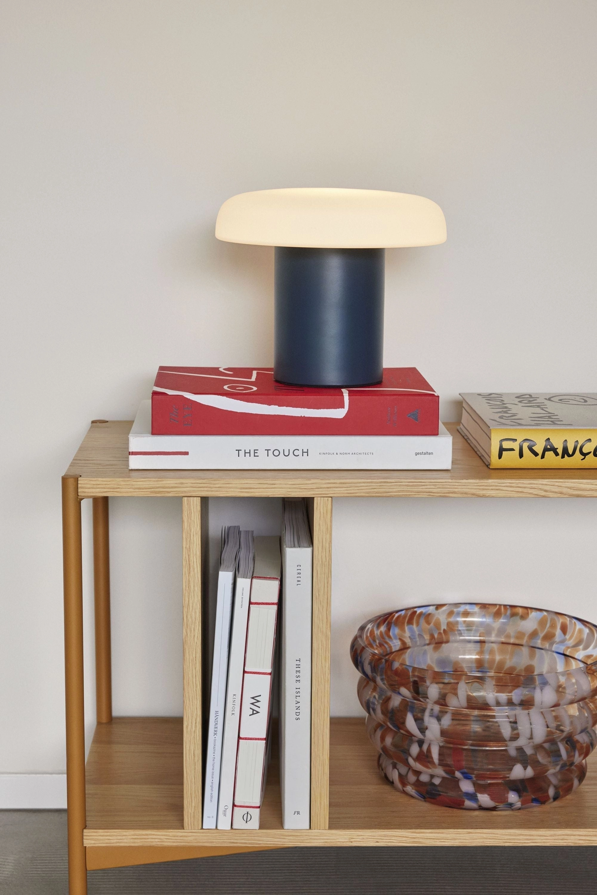 Hbsch Ateliers Table Lamp, Dark Blue