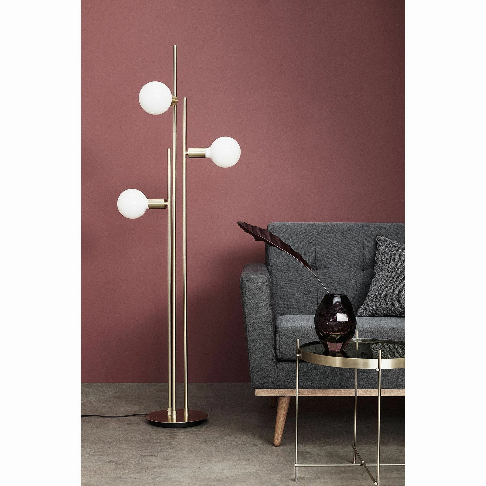 Hbsch Balance Floor Lamp Brass