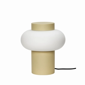 Hbsch Camp Table Lamp Metal/Glass Yellow/Opal designer outdoor lamp