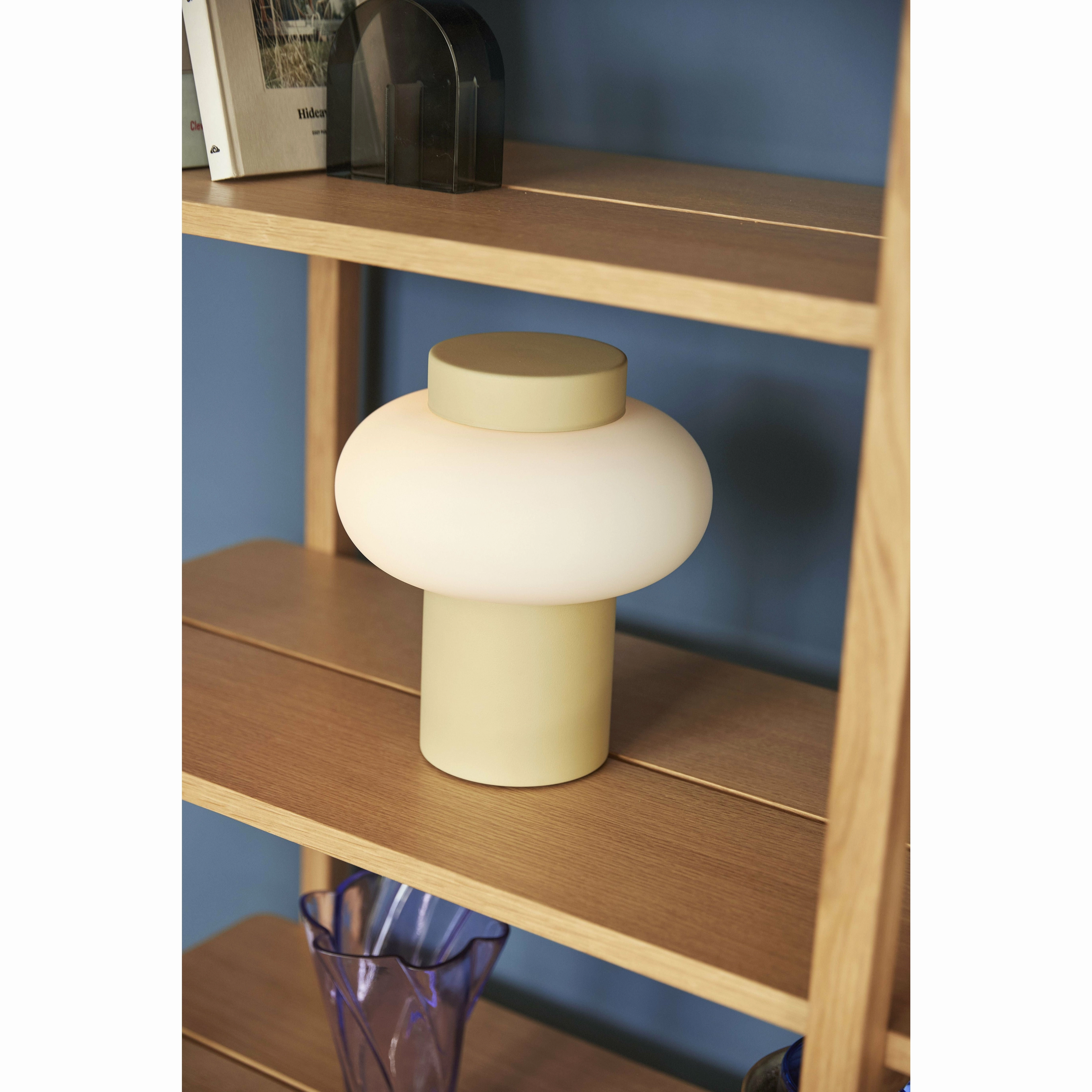 Hbsch Camp Table Lamp Metal/Glass Yellow/Opal