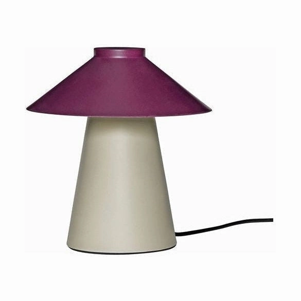 Hbsch Chipper Table Lamp, Burgundy/Sand