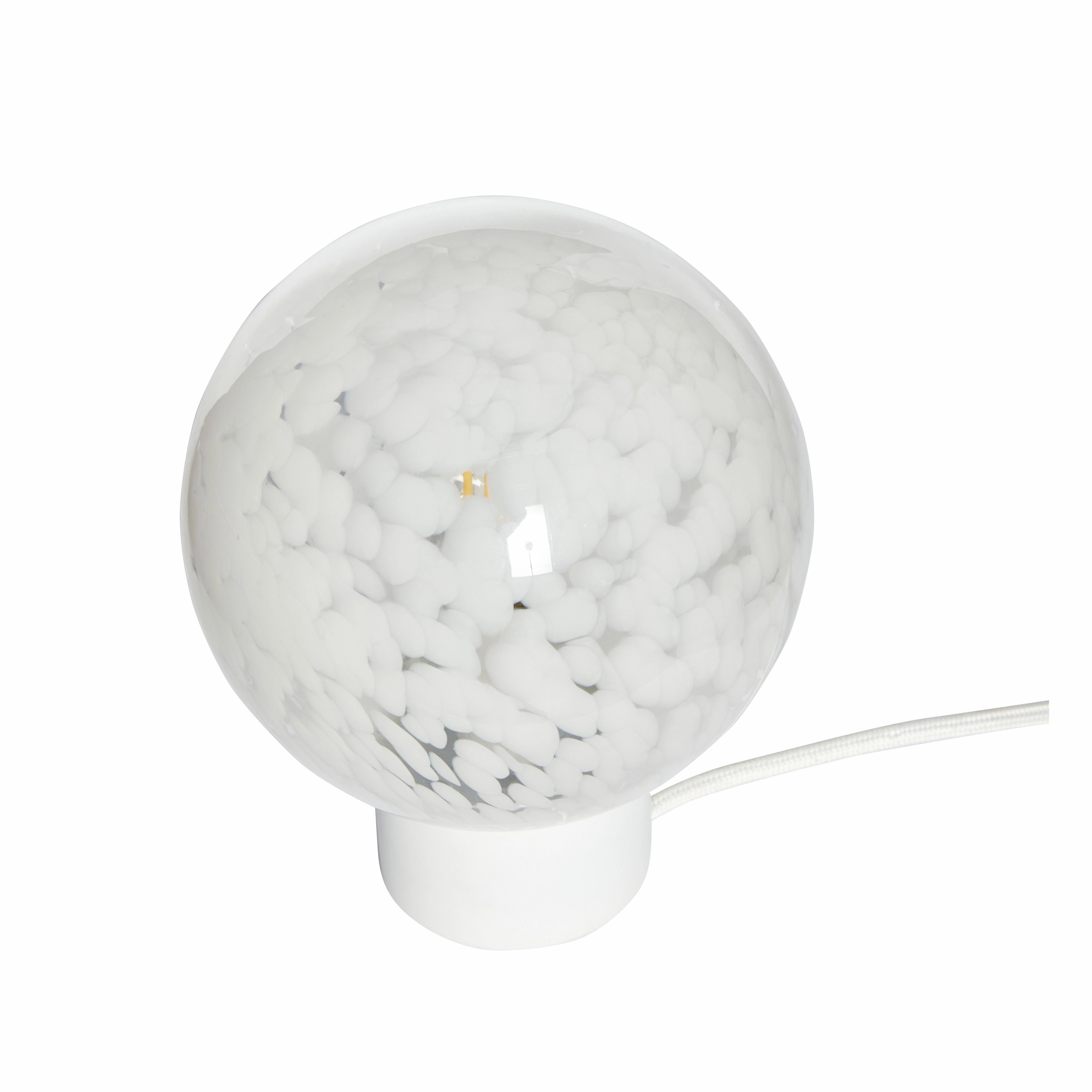 Hbsch Cloud Table Lamp Glass/Metal White