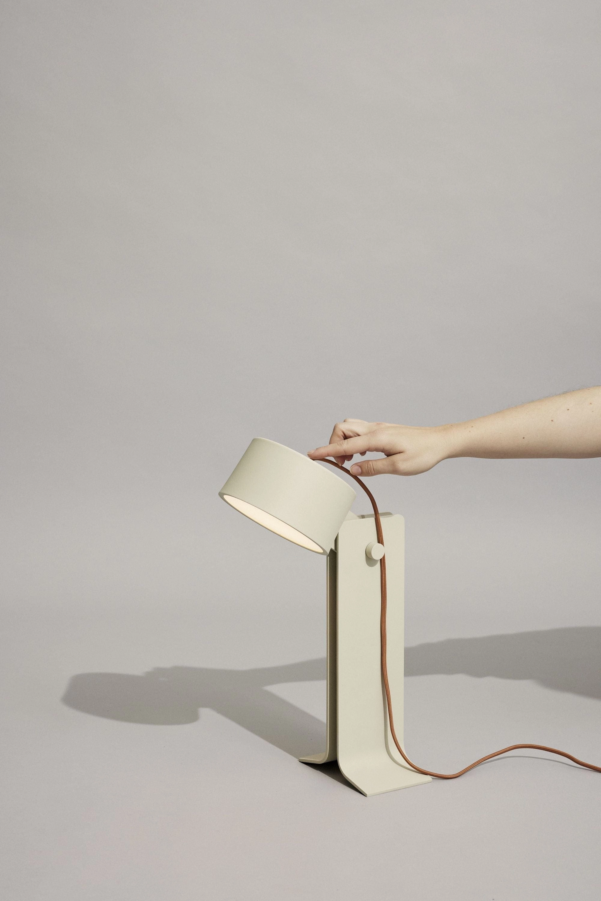 Hbsch Crea Table Lamp, Sand/Orange