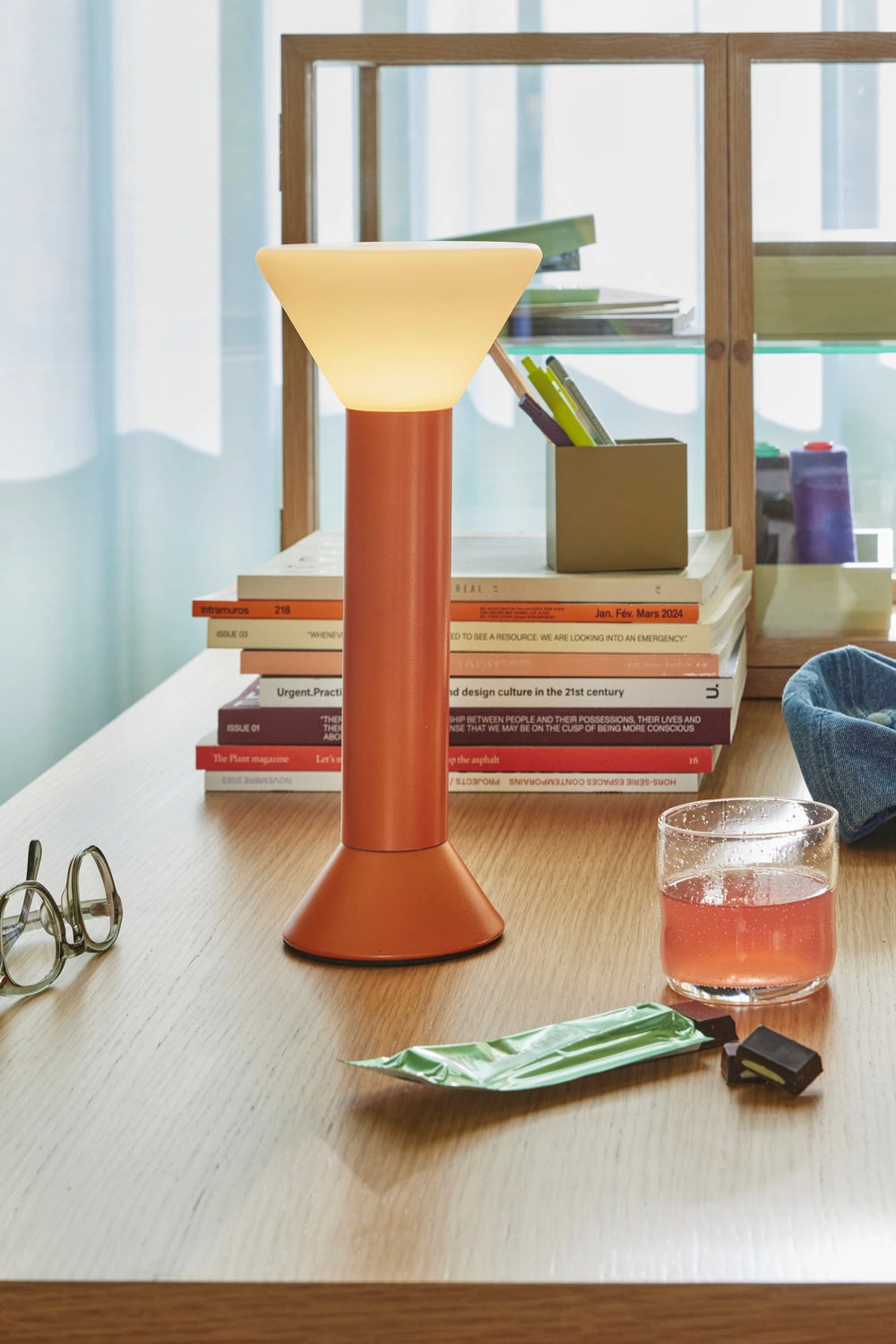 Hbsch Flash Portable Lamp, Orange