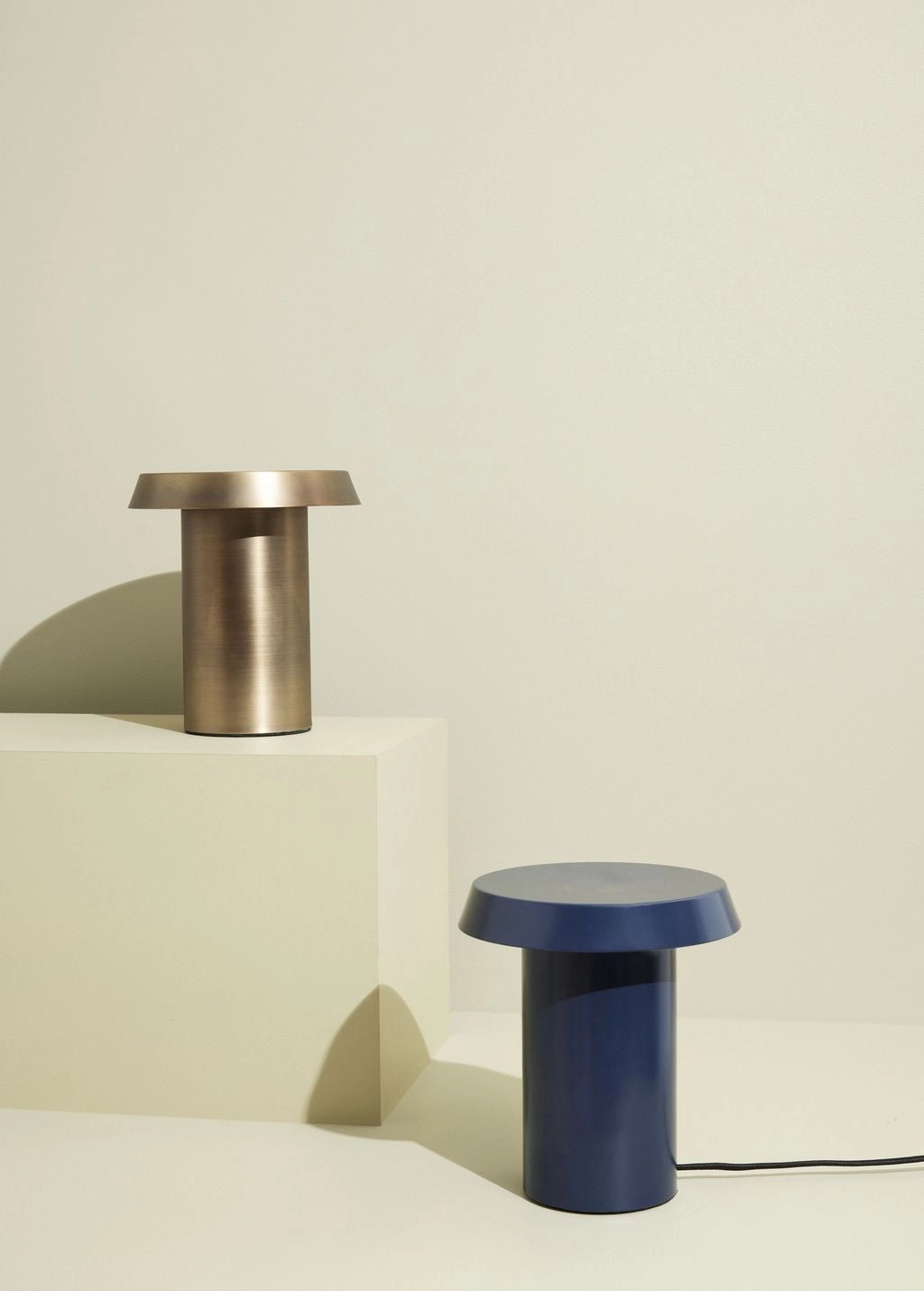 Hbsch Keen Table Lamp, Dark Blue