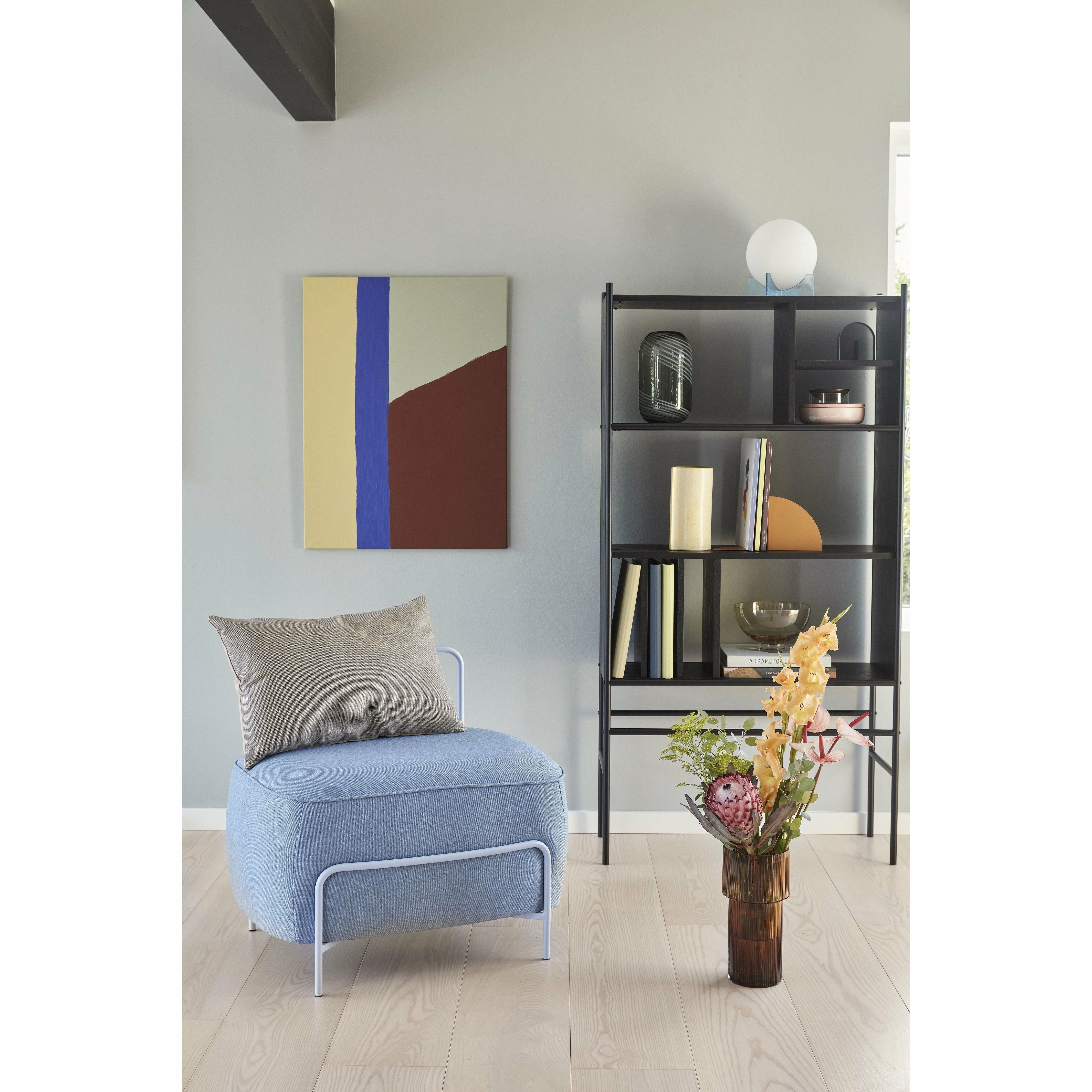 Hbsch Moon Table Lamp Glass Opal/Blue