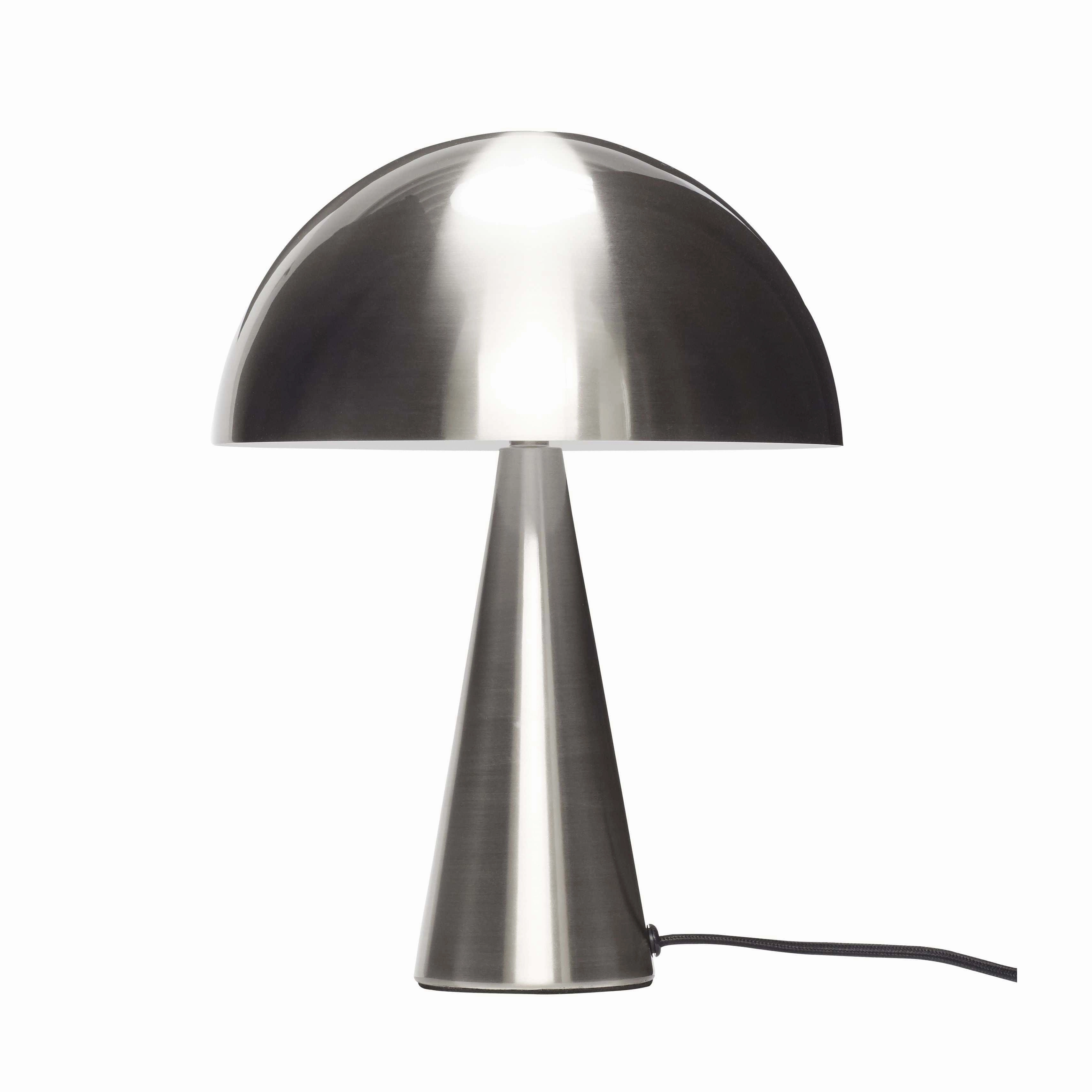 Hbsch Mush Table Lamp Mini, Nickel designer outdoor lamp