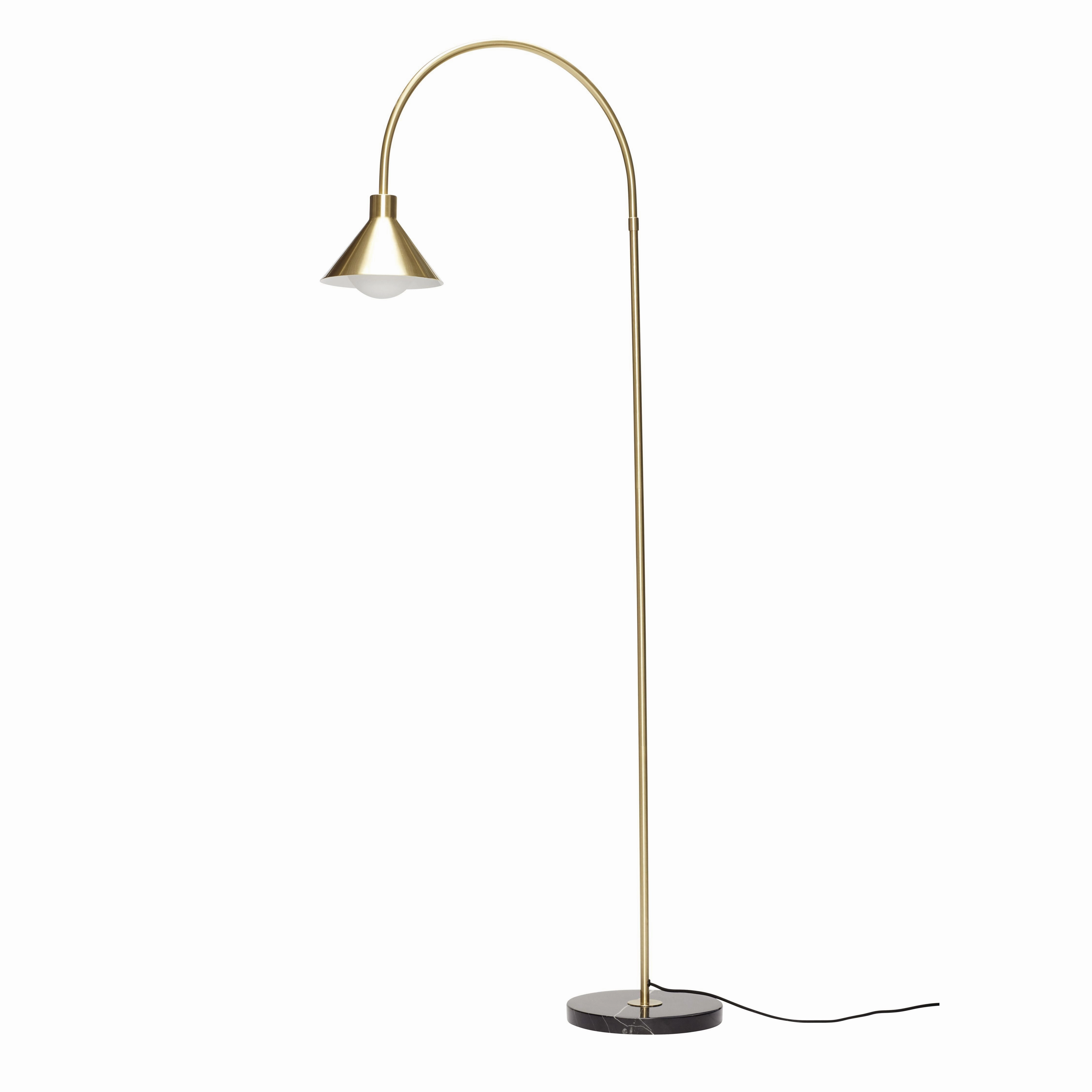 Hbsch Pipe Floor Lamp M/Marble Base Brass/Black garden LED light