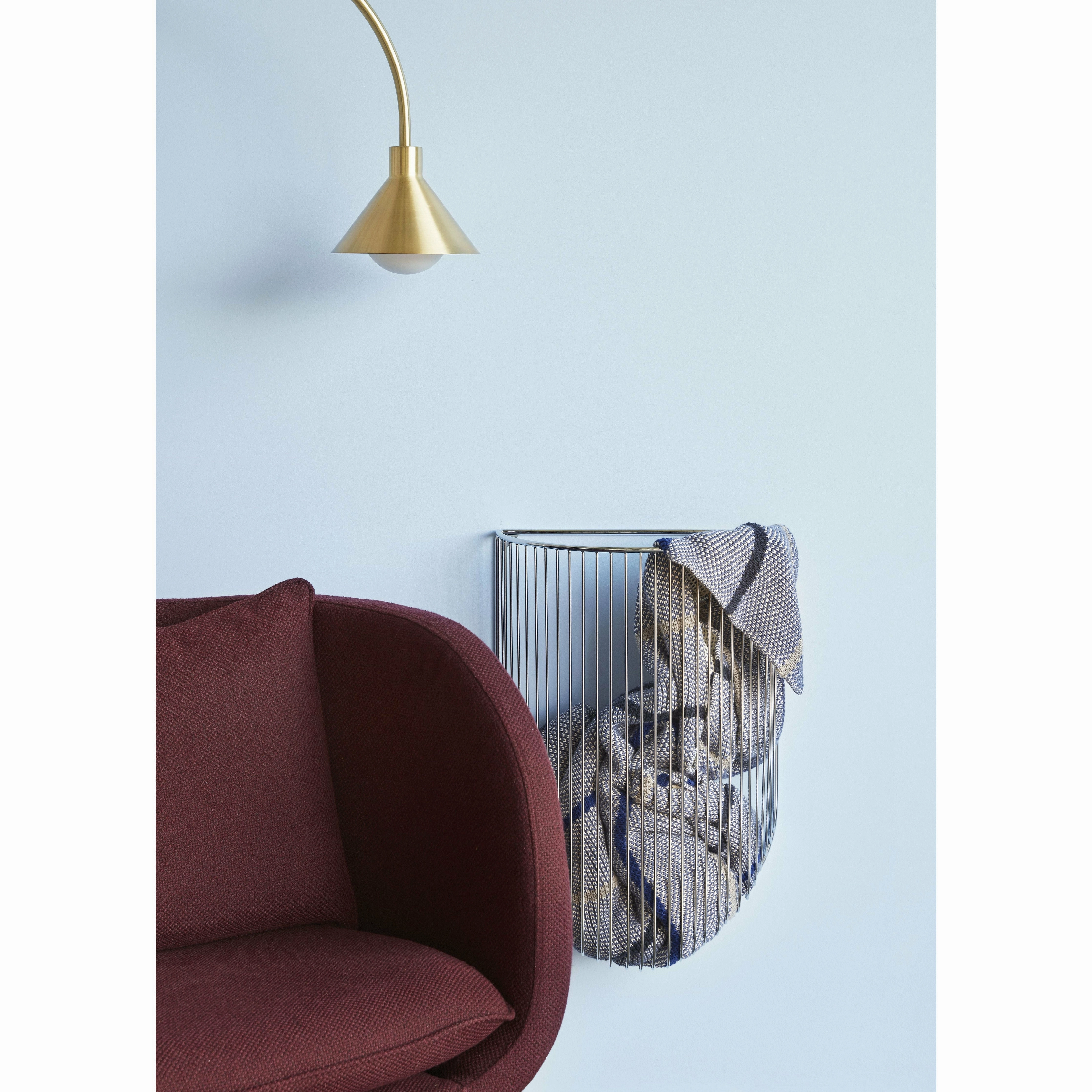Hbsch Pipe Floor Lamp M/Marble Base Brass/Black