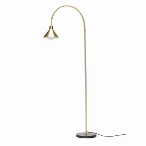 Hbsch Pipe Floor Lamp M/Marble Base Brass/Black garden LED light